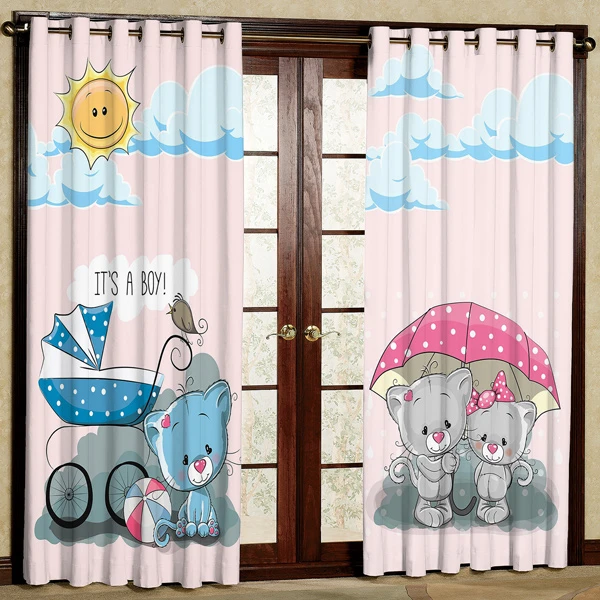 پرده مدل کالسکه چاپی هازان پانچی کد 293 سایز 200x140 سانتی متر