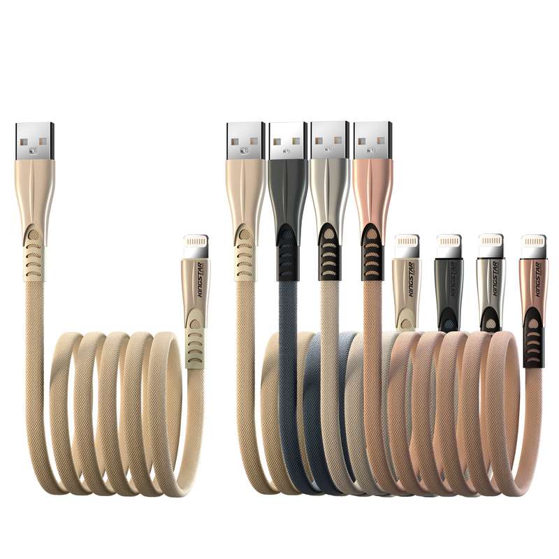 کابل تبدیل USB به لایتنینگ کینگ استار مدل K130i طول 1.2 متر بسته 5 عددی