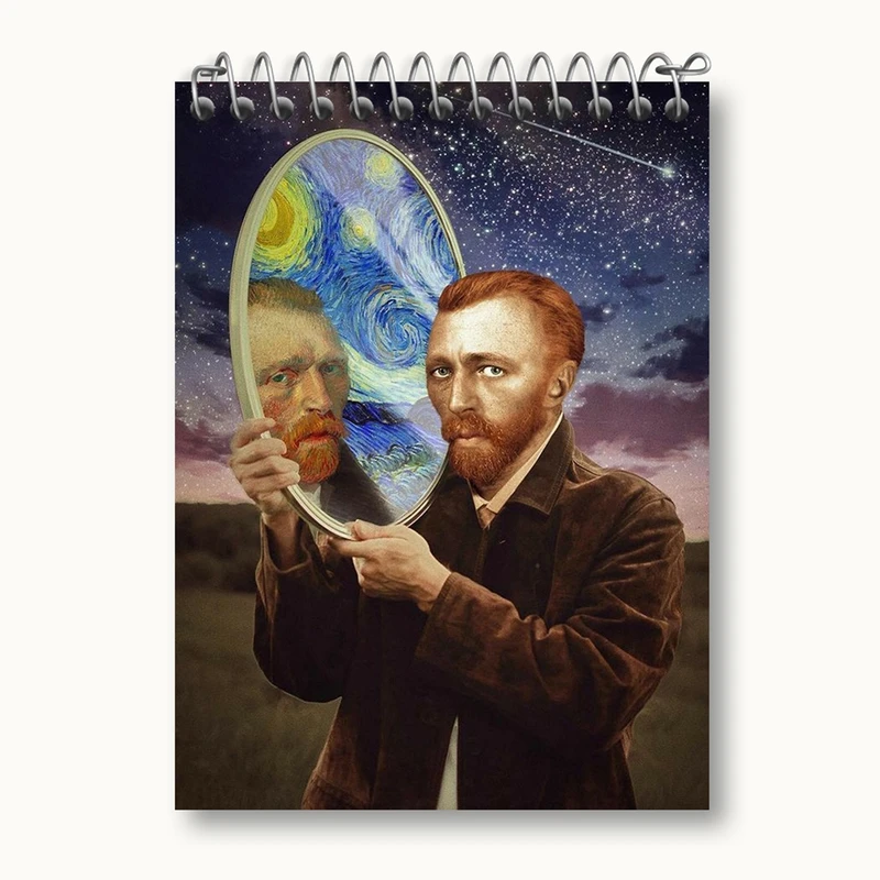 دفتر یادداشت 50 برگ خندالو مدل ونسان ونگوگ کد 25470