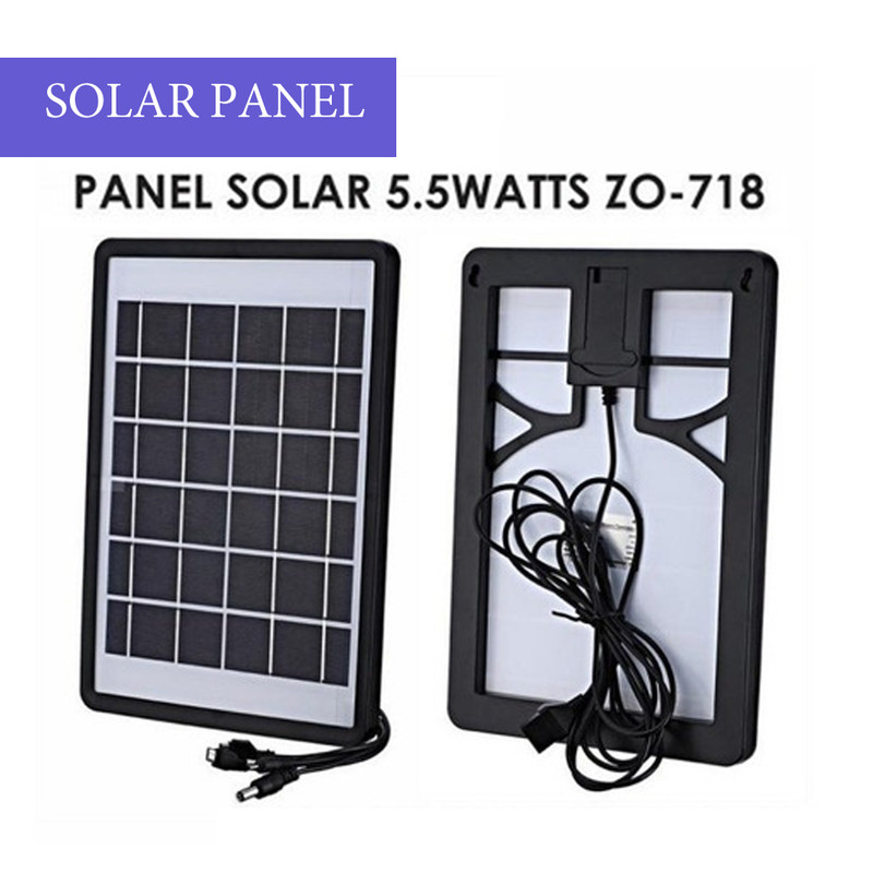 پنل خورشیدی زاپوس مدل ZO-718 new ظرفیت 5.5 وات