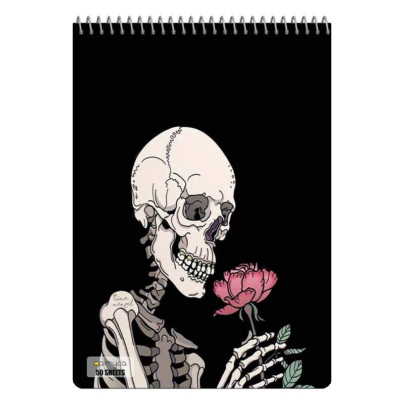 دفتر نقاشی 50 برگ سیمی کارنیکا طرح اسکلت Skeleton کد 73051