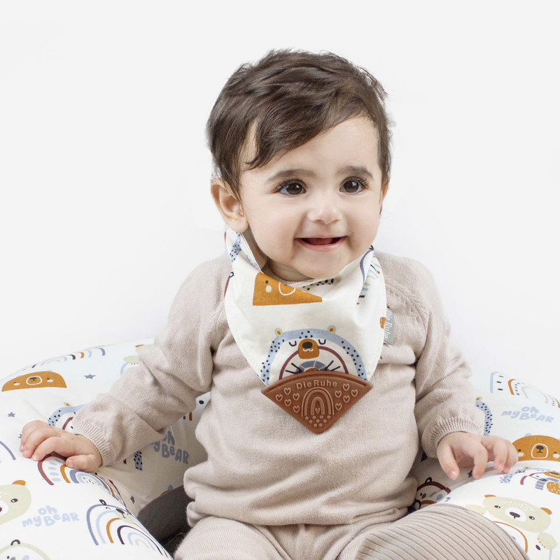 دندان گیر کودک دی روحه مدل پیشبندی طرح خرس من1