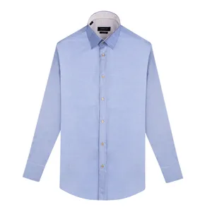 پیراهن آستین بلند مردانه کروم مدل یقه دکمه دار 2220111