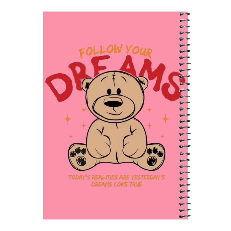 دفتر مشق 80 برگ اس جی مدل خرس تدی    