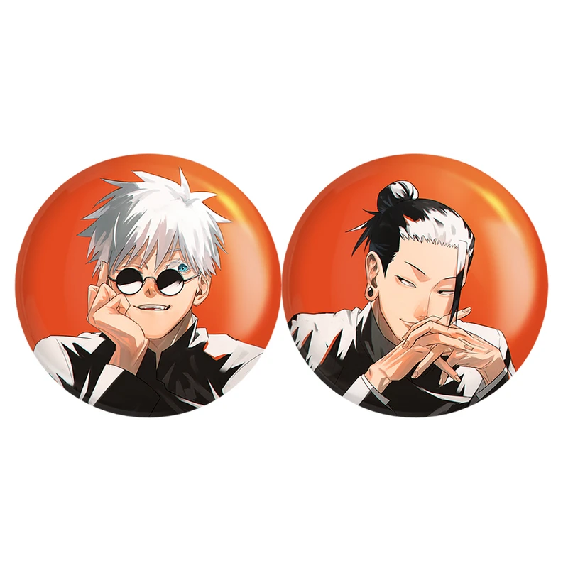 مگنت خندالو مدل گتو و گوجو ساتورو انیمه جوجوتسو کایزن Jujutsu Kaisen کد A223 مجموعه 2 عددی