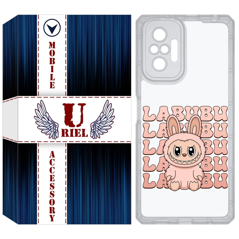 کاور یوریل مدل Clear کد 133 طرح لبوبو Labubu مناسب برای گوشی موبایل شیائومی Redmi Note 10 Pro / Note 10 Pro Max