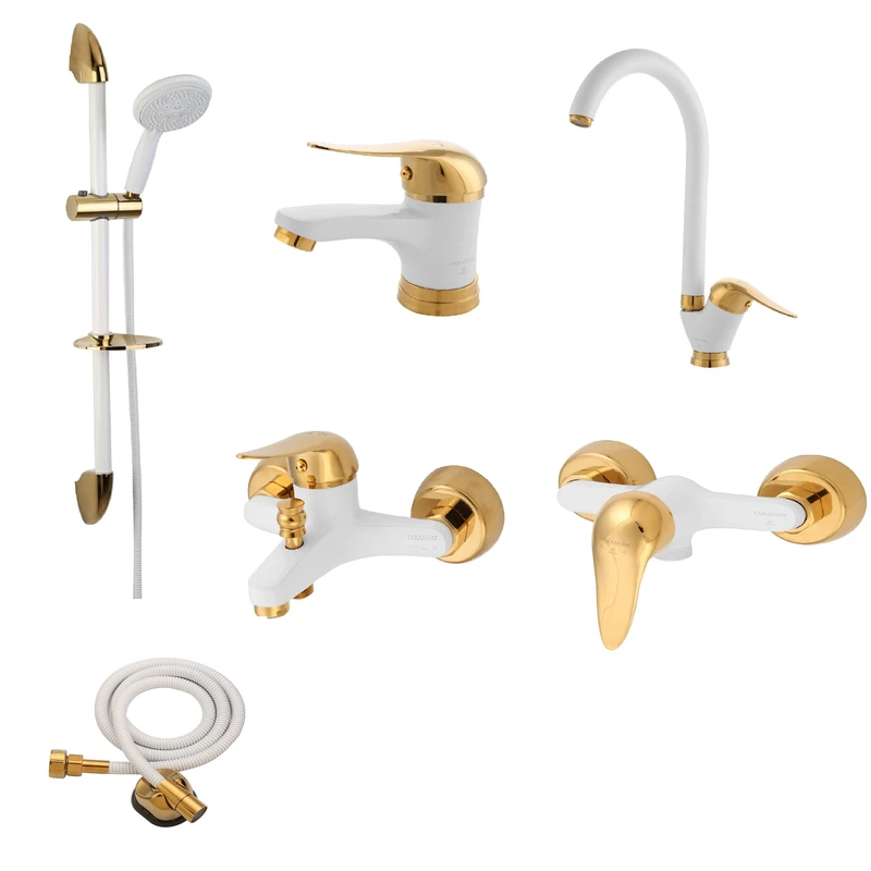 ست شیرآلات ترنم مدل ارکیده پلاسST مجموعه 6 عددی 