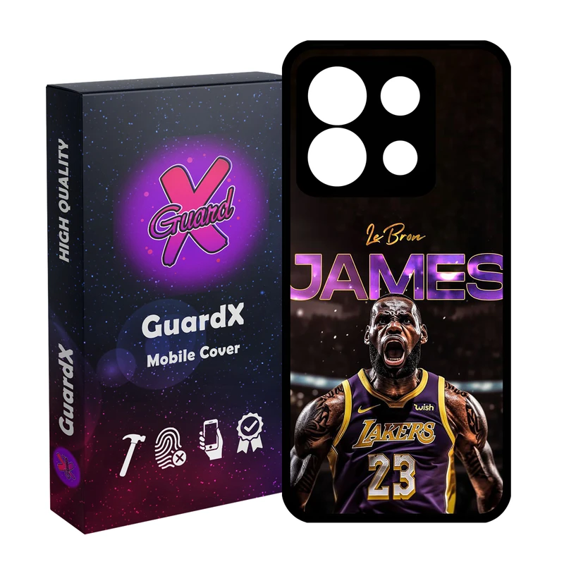 کاور گارد ایکس طرح Lebron James مدل 10715 مناسب برای گوشی موبایل شیائومی Redmi Note 13 5G