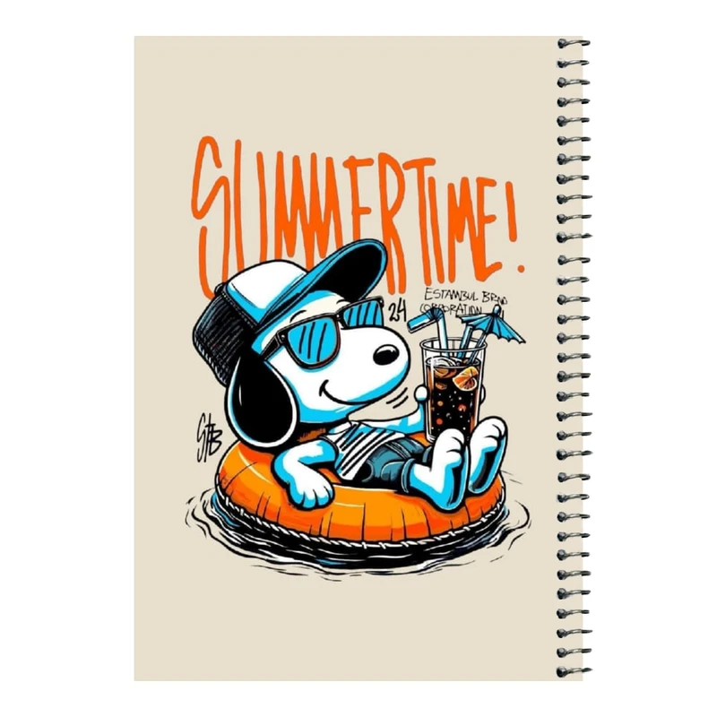 دفتر مشق 80 برگ اس جی مدل اسنوپی تابستان    