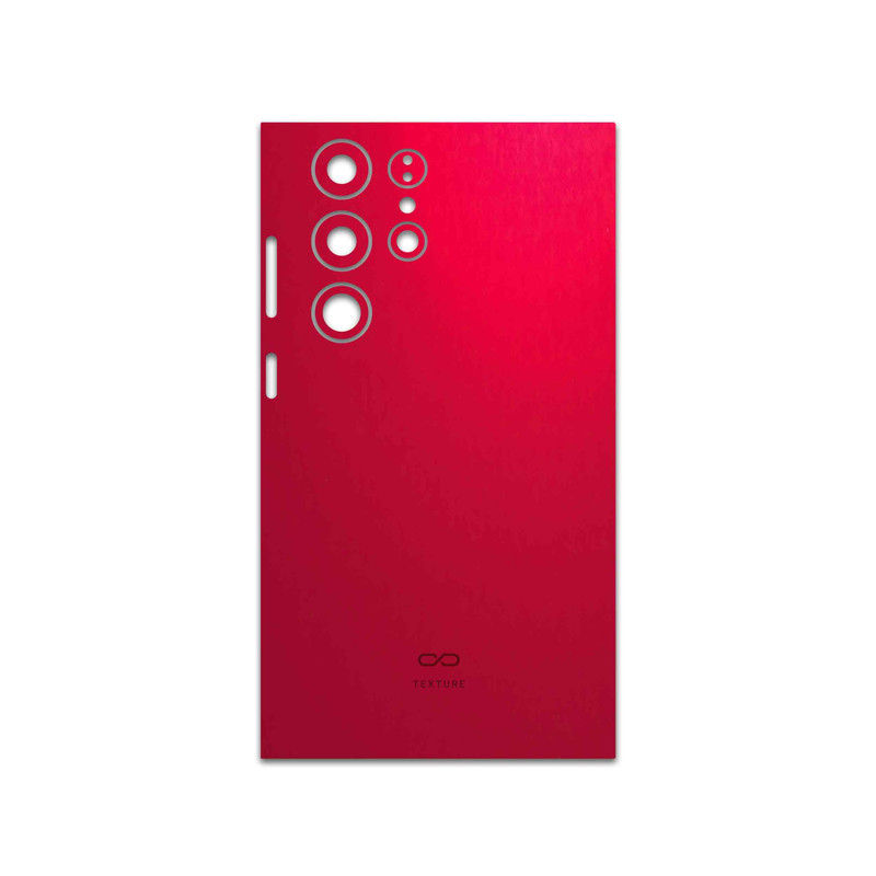 برچسب پوششی ماهوت مدل Matte-Warm-Red مناسب برای گوشی موبایل سامسونگ Galaxy S23 Ultra