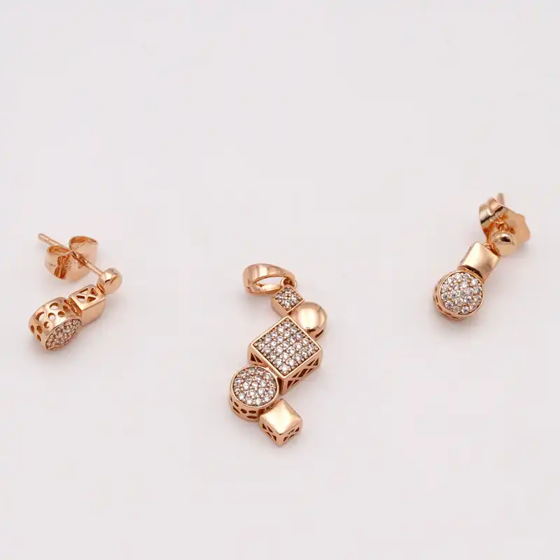 نیم ست زنانه ژوپینگ مدل دایره و مکعب کد THS-04