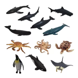 فیگور مدل حیوانات دریایی کد 11099 مجموعه 12 عددی