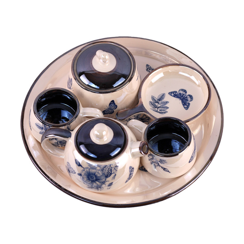 سرویس چای خوری 8 پارچه مدل گل رز