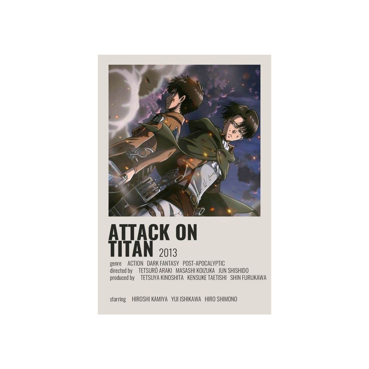 استیکر مدل انیمه طرح Attack On Titan-4