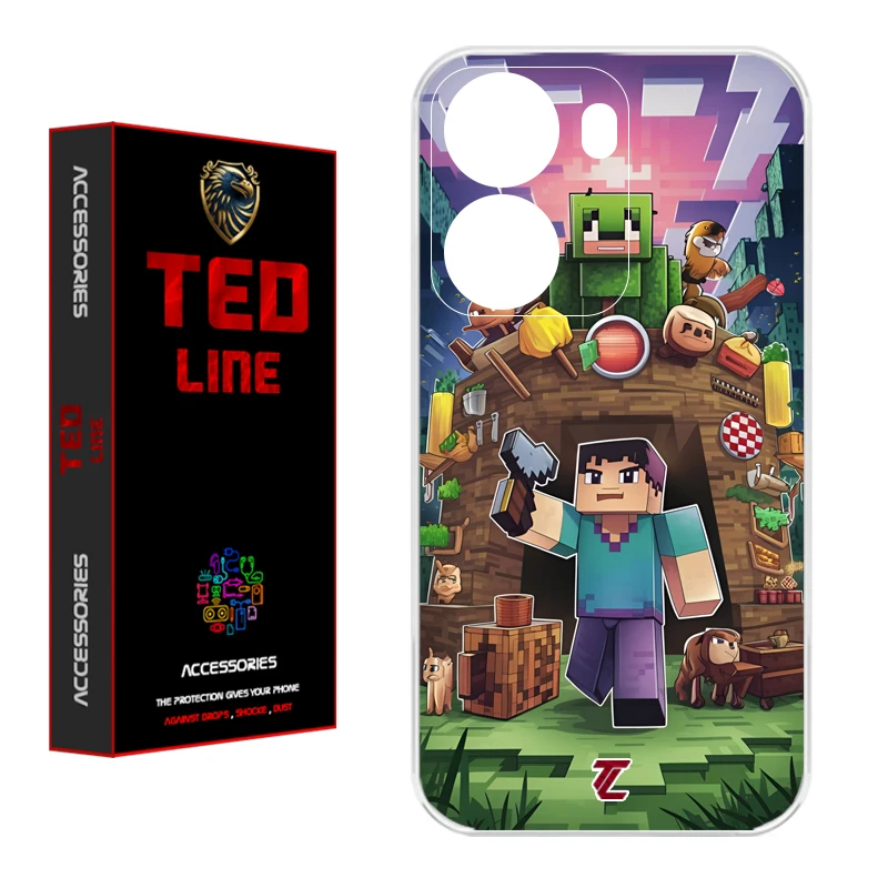 کاور تدلاین طرح ماینکرفت کد 1193 مناسب برای گوشی موبایل شیائومی Redmi A5