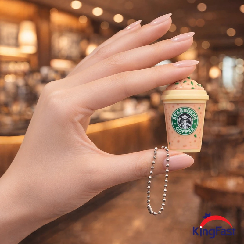فلش مموری کینگ فست طرح فنجان قهوه مدل Starbucks Coffee Cup CF-11 ظرفیت 32 گیگابایت با رابط USB 3.0