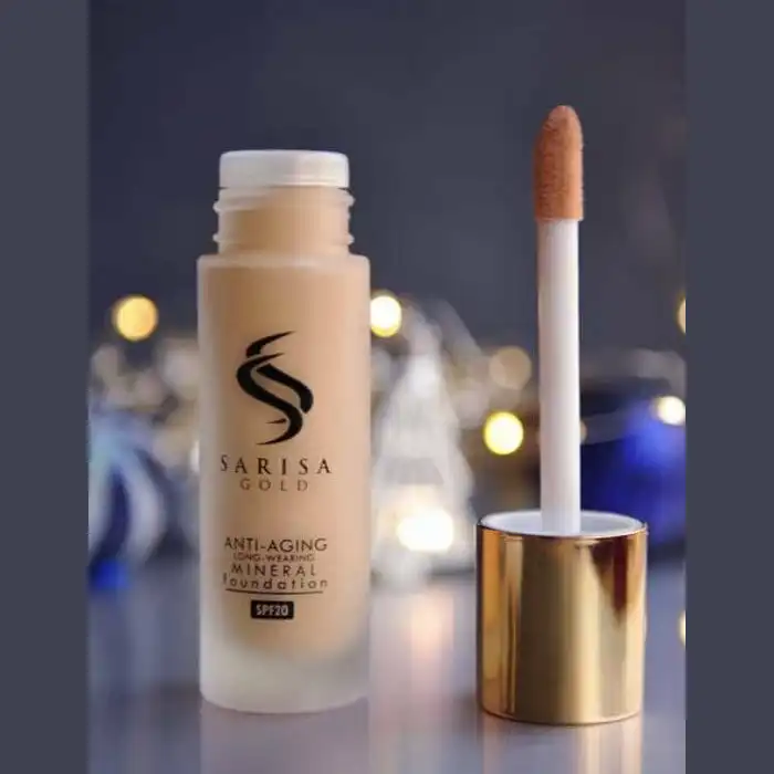 کرم پودر ساریسا گلد مدل آرگان شماره 44 حجم 35 میلی لیتر