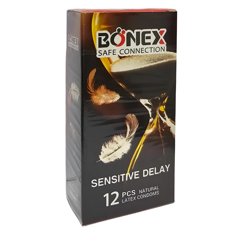 کاندوم بونکس مدل Sensitive Delay بسته 12 عددی