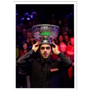 تابلو نوری بکلیت طرح بازیکن اسنوکر و بیلیارد رونی ا سالیوان مدل W-14273