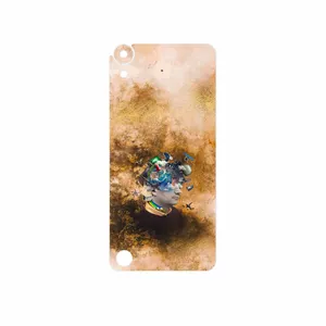 MAHOOT Collage of surreal Portrait of Men Cover Sticker for HTC Desire 630