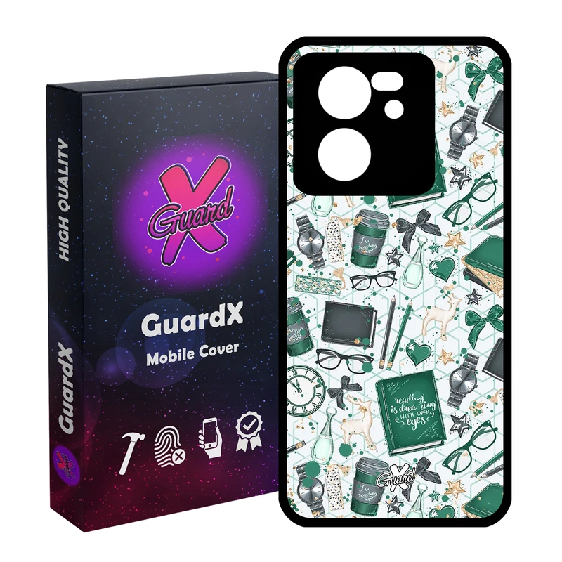 کاور گارد ایکس طرح کتاب مدل Glass10289 مناسب برای گوشی موبایل شیائومی 13T/13T Pro/Redmi K60 Ultra