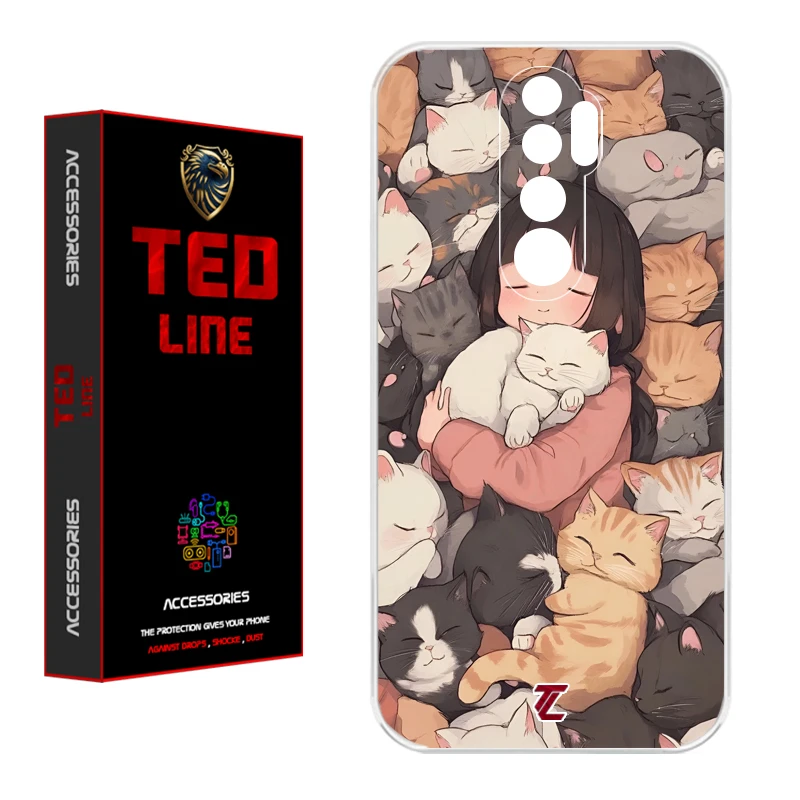 کاور تدلاین طرح گربه کد 1171 مناسب برای گوشی موبایل شیائومی Redmi Note 8 Pro