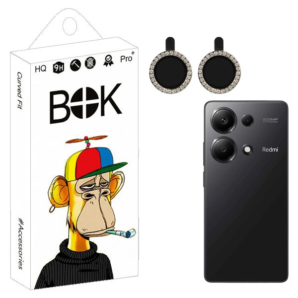 محافظ لنز دوربین بوک مدل Jewel guard مناسب برای گوشی موبایل شیائومی redmi note 13 pro 4G