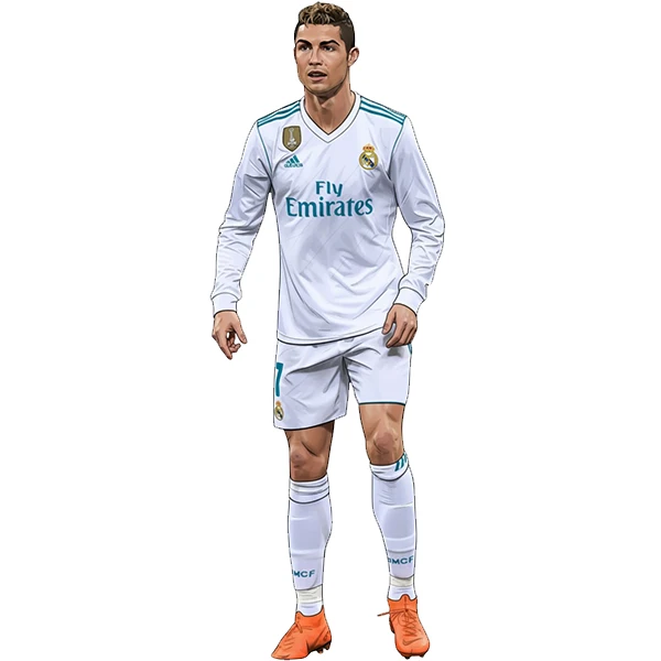  استیکر پارچه و لباس پاد آفرین طرح رونالدو کد 4418