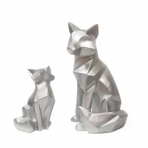  مجسمه روباه مدل R100 مجموعه 2 عددی