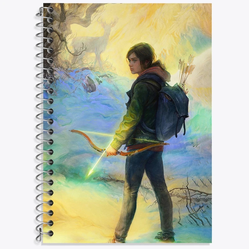 دفتر زبان 50 برگ خندالو مدل دو خط طرح بازی آخرین بازمانده از ما (The Last Of Us) کد 31713