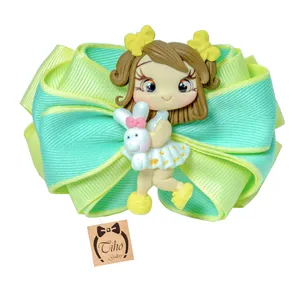 گیره مو دخترانه مدل گل دختر خرگوشی