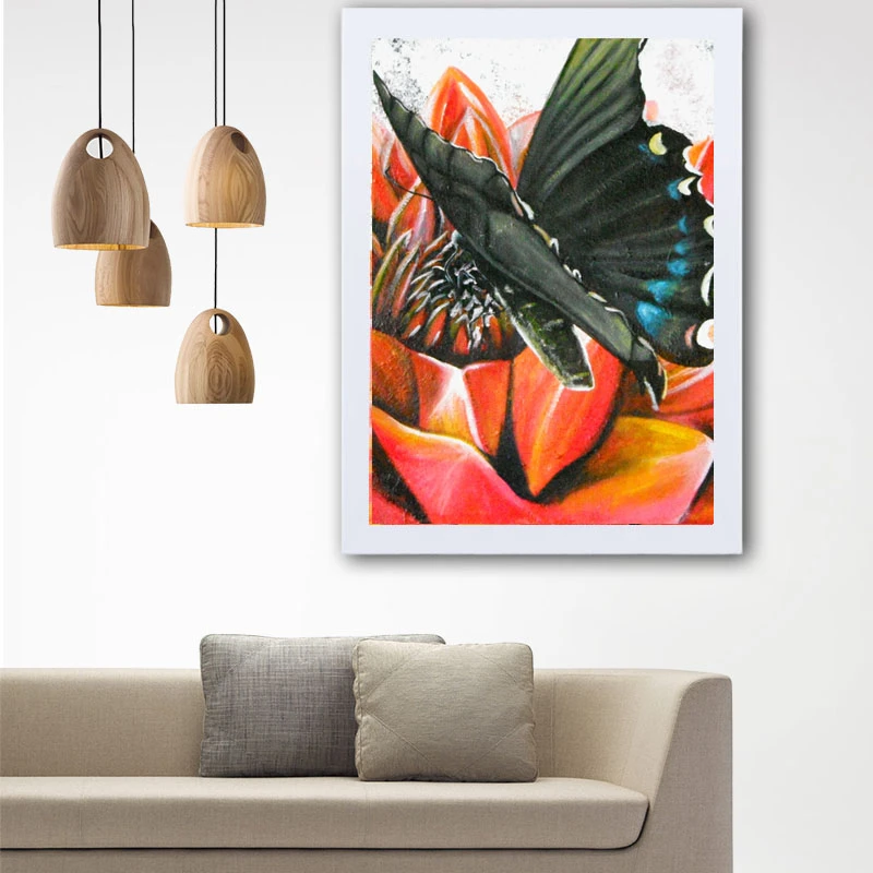 تابلو گالری استاربوی طرح پروانه مدل هنری L48