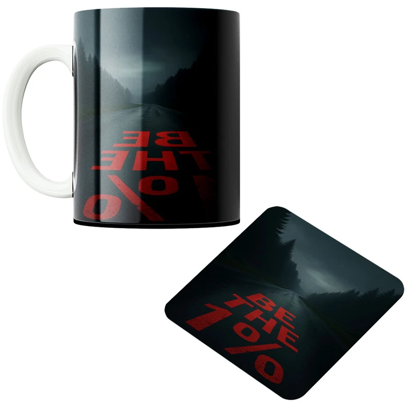 ماگ پاد آفرین مدل جاده کد 596 به همراه زیر لیوانی 