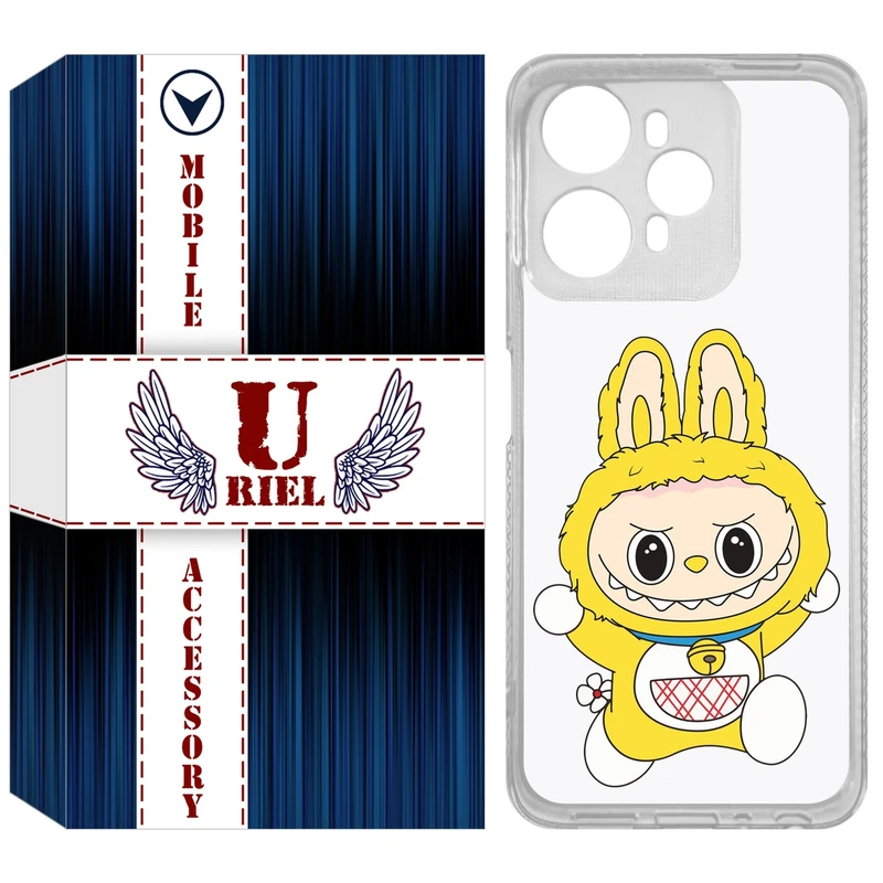 کاور یوریل مدل Clear کد 122 طرح لبوبو Labubu مناسب برای گوشی موبایل وکال V1 / V1 Plus