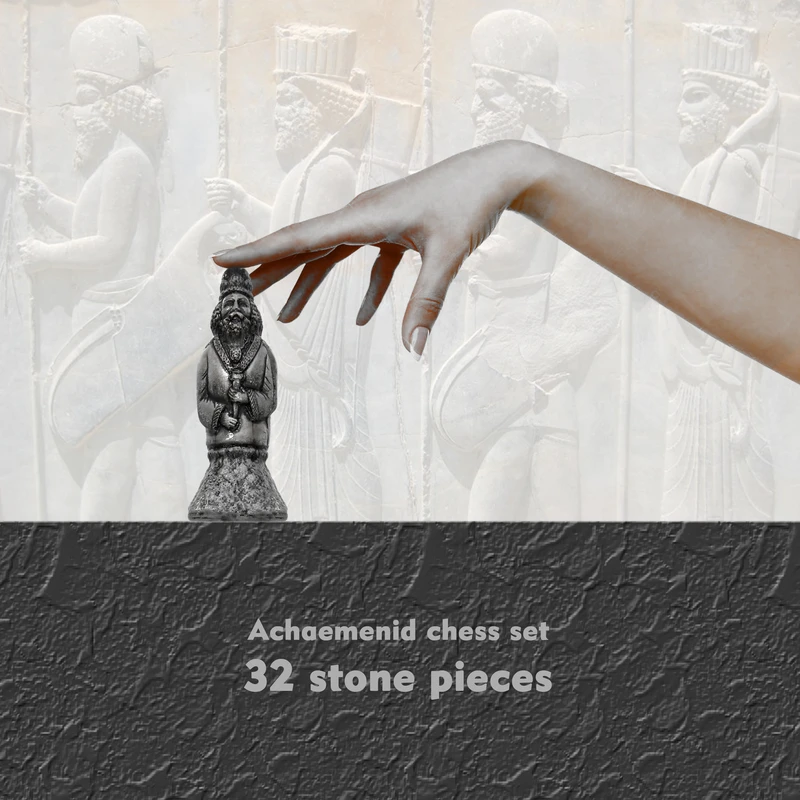 عکس شماره 4 : شطرنج مدل سنگی لوکس