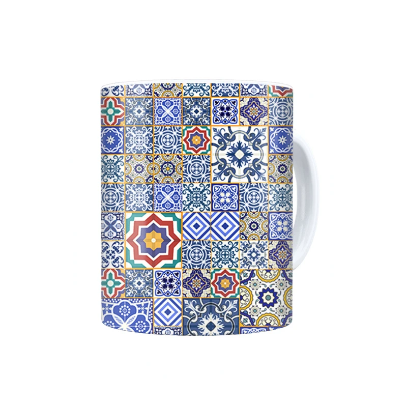 ماگ ترمه طراحان ایده مدل کاشی سرمه ای کد cfp1372