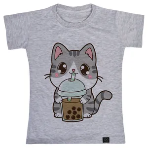 تی شرت آستین کوتاه دخترانه 27 مدل پیشی کوچولو کد V193