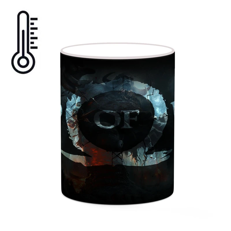 ماگ حرارتی کاکتی طرح گاد آف وار God Of War مدل mgh40448