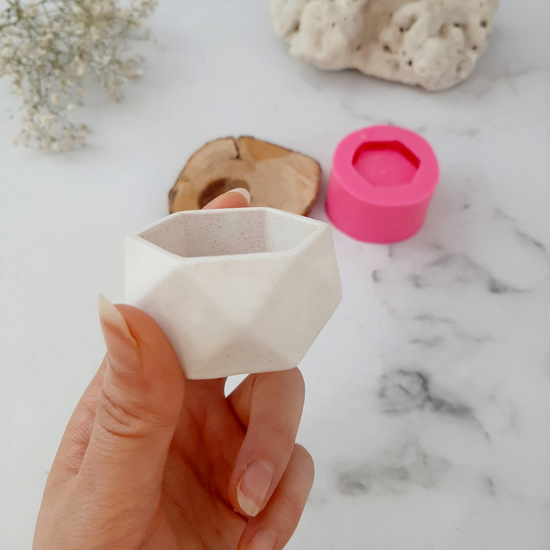 قالب شمع طرح شش ضلعی