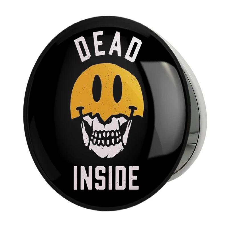 آینه جیبی خندالو طرح اسکلت Skleton مدل تاشو کد 1174 