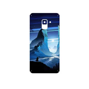 MAHOOT Blue Mountains Digital Art Cover Sticker for Samsung Galaxy A8 2018