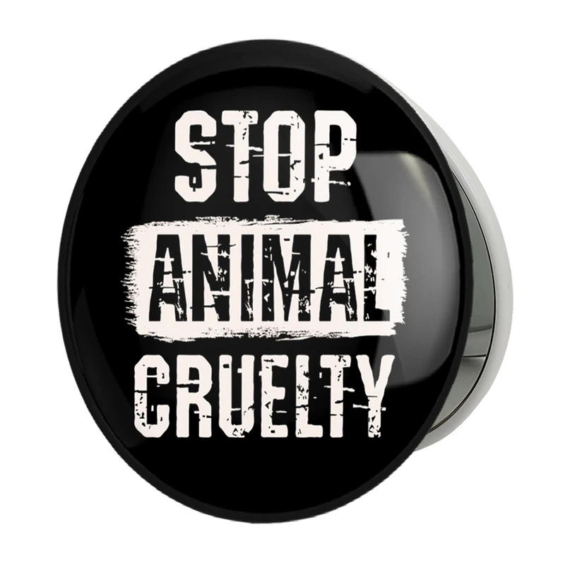 آینه جیبی خندالو طرح حمایت از حیوانات مدل تاشو کد 27363 