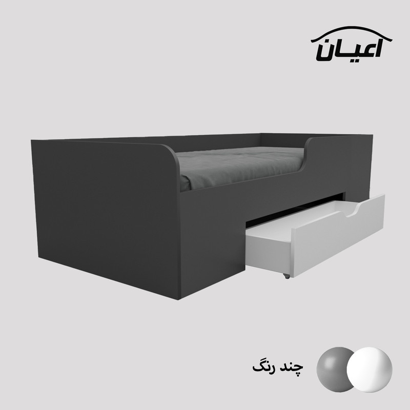 تخت خواب یک نفره اعیان مدل FH658 سایز 90x200 سانتی متر