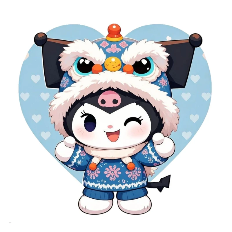 استیکر پارچه و لباس پاد آفرین مدل کارتونی کورومی جذاب کد 1506