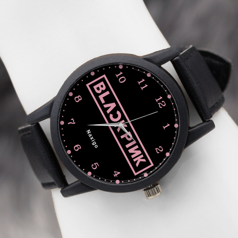 ساعت مچی عقربه ای ناکسیگو طرح Black Pink کد LF4172