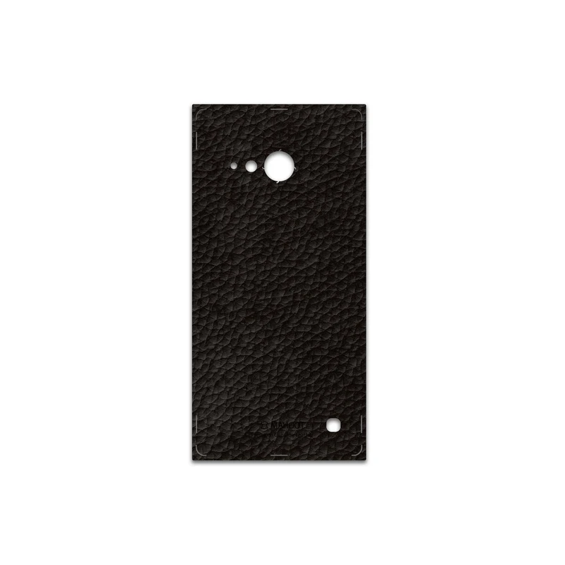 برچسب پوششی ماهوت مدل Dark-Brown-Leather مناسب برای گوشی موبایل نوکیا Lumia 730