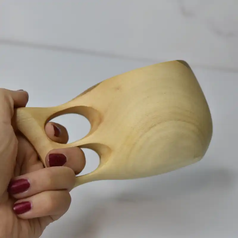 لیوان چوبی مدل کوکسا کد 001