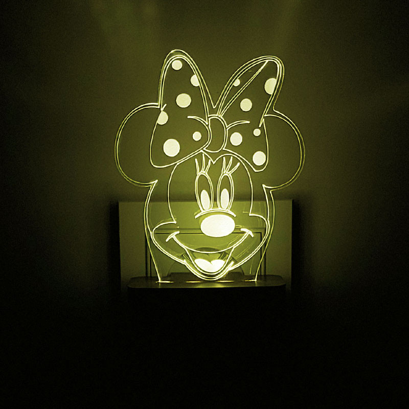 چراغ خواب اتاق کودک طرح میکی موس مدل دیواری