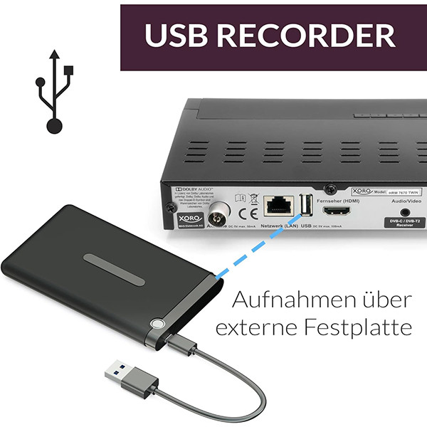 گیرنده دیجیتال DVB-T اورو مدل HRM 7670 TWIN