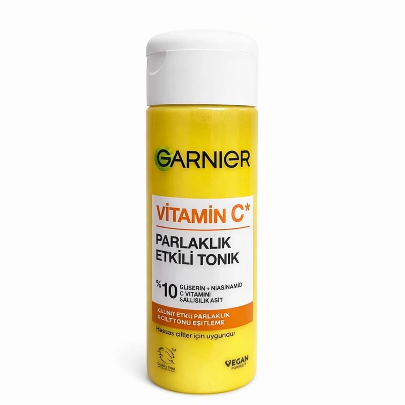 محلول پاک‌کننده آرایش صورت گارنیه مدل ویتامین سی مناسب برای انواع پوست حجم 120 میلی‌ لیتر